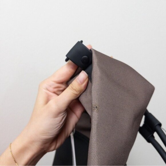 NWT Rains Bucket Sling Mini Bag OS Wood Black Roll Top Backpack Waterproof - Picture 13 of 15